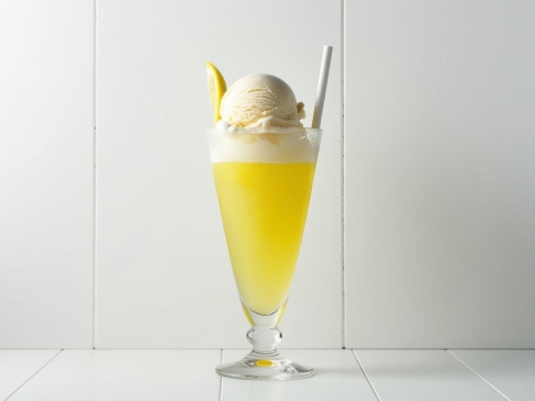 Spider (schwepps can + vanilla ice-cream) 